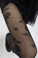 Sexy Rose Pattern Ultrathin Tights Pantyhose Leggings Black Color