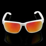 Солнцезащитные очки OPEKA UV400 (красная линза / белая оправа)